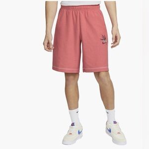 NEW WITH Tags NIKE MENS FRENCH TERRY SHORTS PINK DQ3486-603